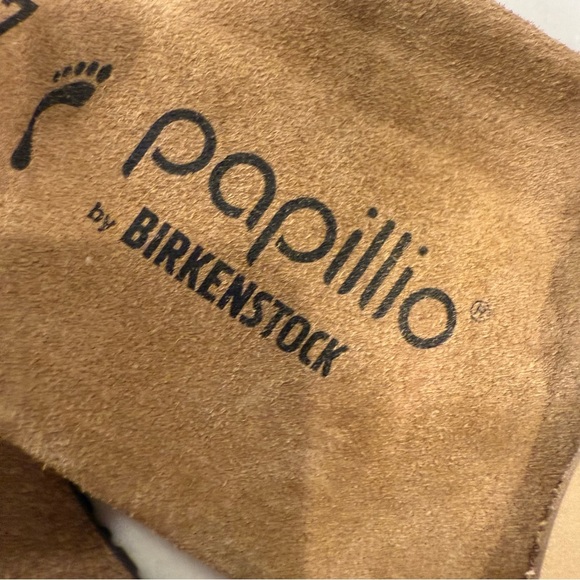 Papillio Birkenstock Women's Sz US 6-6.5 EU 37 Soley Ring Tan Sandals Wedge NEW! - Picture 4 of 9